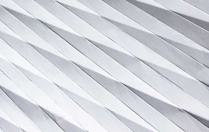Recherches pliage origami blanc, 2018 Laure Devenelle