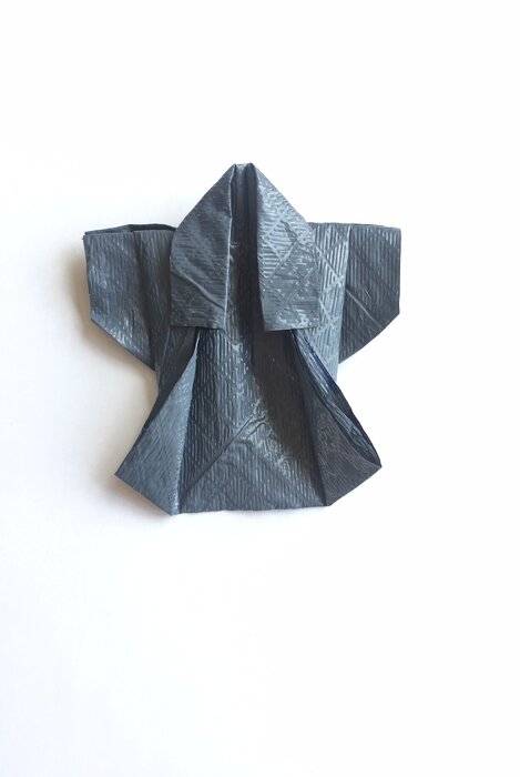 kimono, origami paper resistant, papier sac poubelle handy bag, creation, Laure Devenelle 2019