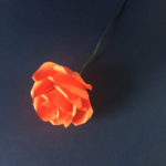 Rose en papier -Pliage et galbe du papier en volume, Laure Devenelle